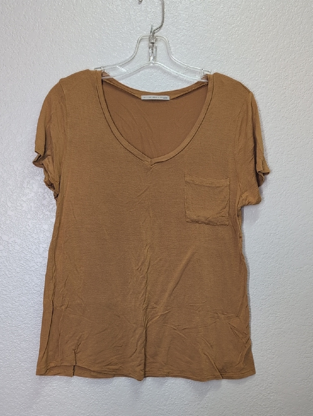 Active Basic /Woman's Short Sleeve Golden Yellow Shirt/ Size:Medium